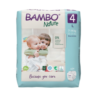 Эко-подгузники Bambo Nature 3 (4-8 кг), 52 шт купить оптом в Севастополе