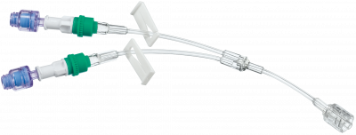 Удлинительная Y-линия с 2-мя коннекторами Сэйффлоу и возвратным клапаном 12 см купить оптом в Севастополе