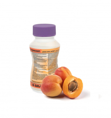 Нутрикомп Дринк Плюс Файбер с персиково-абрикосовым вкусом 200 мл. в пластиковой бутылке купить оптом в Севастополе